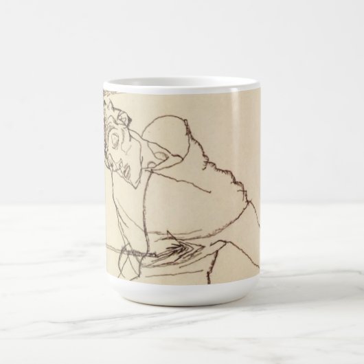 Egon Schiele - Self Portrait as St Sebastian Koffiemok (Center)