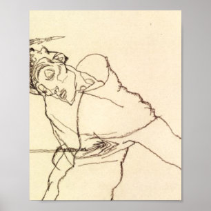 Egon Schiele - Self Portrait as St Sebastian Poster
