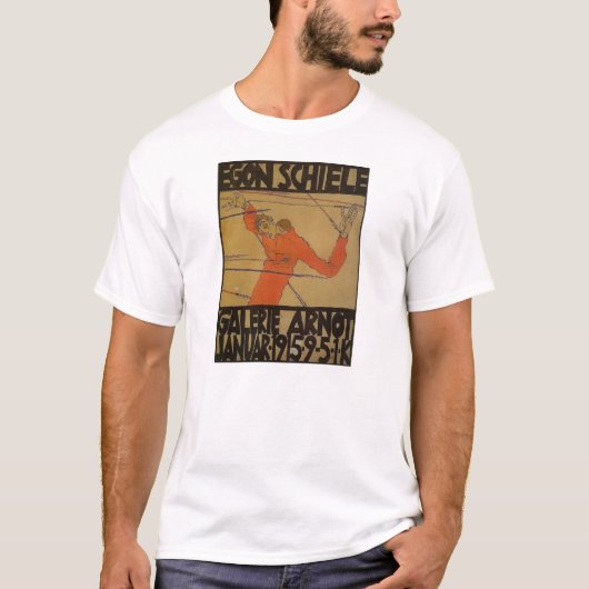 Egon Schiele- Self Portrait as St Sebastian T-shirt (Voorkant)