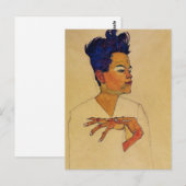 Egon Schiele Self Portrait Briefkaart (Voorkant / Achterkant)