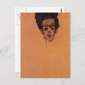 Egon Schiele- Self Portrait Briefkaart (Voorkant / Achterkant)