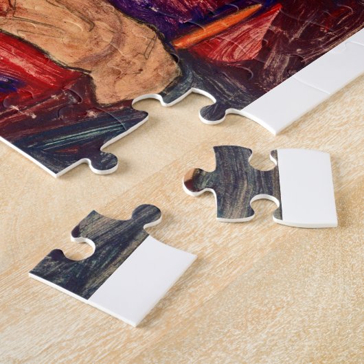 Egon Schiele - Self Portrait Legpuzzel (Zijkant)