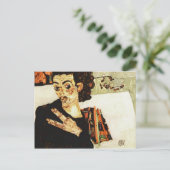 Egon Schiele - Self-Portrait met Black Vase Briefkaart (Staand voorkant)