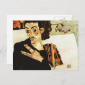 Egon Schiele - Self-Portrait met Black Vase Briefkaart (Voorkant / Achterkant)