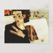Egon Schiele - Self-Portrait met Black Vase Briefkaart (Voorkant)