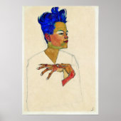 Egon Schiele Self Portrait Poster (Voorkant)