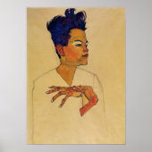 Egon Schiele Self Portrait Poster (Voorkant)