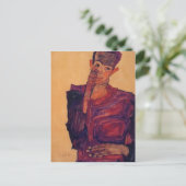 Egon Schiele- Self Portret met hand naar wang Briefkaart (Staand voorkant)