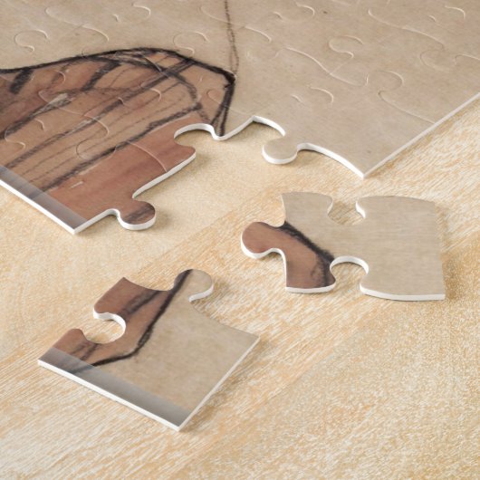 Egon Schiele - Self-portret puzzle Legpuzzel (Zijkant)