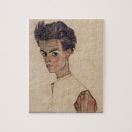 Egon Schiele - Self-portret puzzle Legpuzzel (Verticaal)