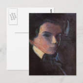 Egon Schiele - Self Portret, rechts Briefkaart (Voorkant / Achterkant)