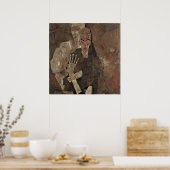 Egon Schiele Self-Seer II (Dood en Man) Poster (Keuken)