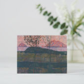 Egon Schiele - Setting Sun Briefkaart (Staand voorkant)