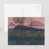 Egon Schiele - Setting Sun Briefkaart (Voorkant / Achterkant)