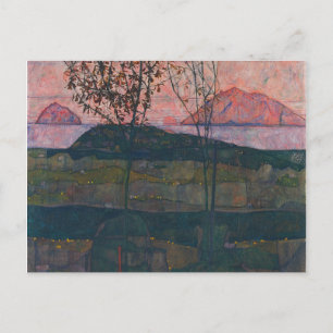 Egon Schiele - Setting Sun Briefkaart