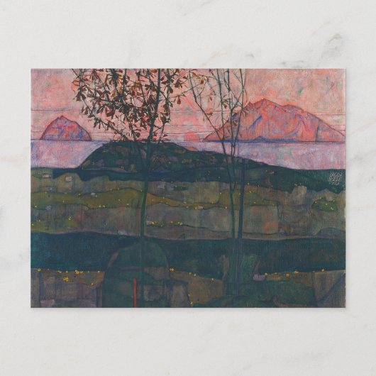 Egon Schiele - Setting Sun Briefkaart (Voorkant)