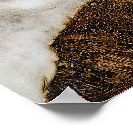 Egon Schiele Small Tree in late herfst Poster (Hoek)