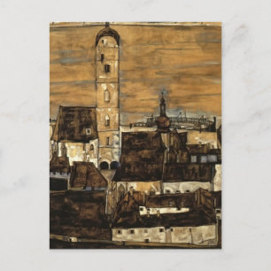 Egon Schiele-Stein op de Donau van Kreuzberg Briefkaart