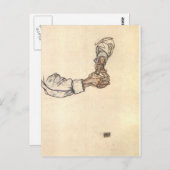 Egon Schiele - Studie van de handen Briefkaart (Voorkant / Achterkant)