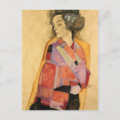 Egon Schiele- The Daydreamer (Gerti Schiele) Briefkaart (Voorkant)