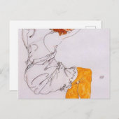 Egon Schiele- The Slapling Girl 1913 Briefkaart (Voorkant / Achterkant)