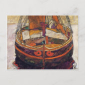 Egon Schiele- Trieste Vissen Boat Briefkaart (Voorkant)