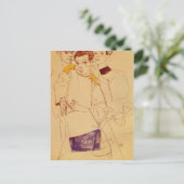 Egon Schiele - Triple Self Portrait Briefkaart (Staand voorkant)
