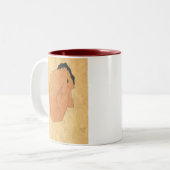 EGON SCHIELE TWEEKLEURIGE KOFFIEMOK (Voorkant links)