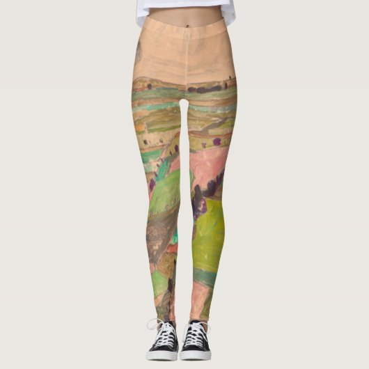 Egon Schiele - Veldlandschap Leggings (Voorkant)