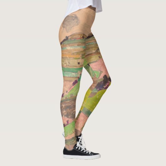 Egon Schiele - Veldlandschap Leggings (Rechts)