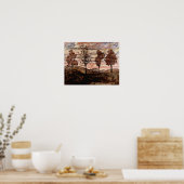 Egon Schiele - Vier bomen Poster (Keuken)