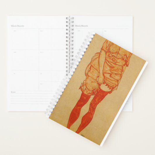 Egon Schiele - Vrouw in rood 1913 Planner (Display)