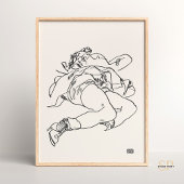Egon Schiele Vrouw Lying Kunst Print 