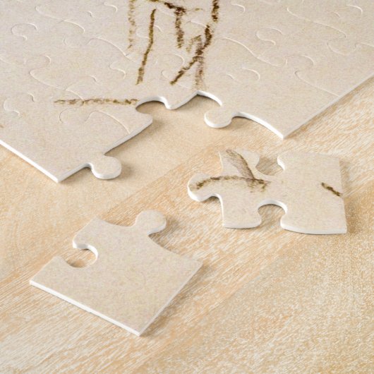 Egon Schiele - vrouw met legerwerk Legpuzzel (Zijkant)