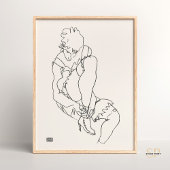 Egon Schiele Vrouw Zittend Kunst Print