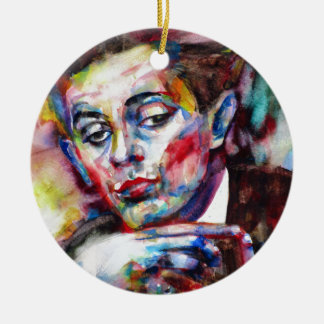 egon schiele - waterverf portret keramisch ornament