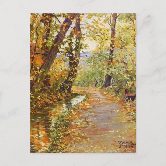 Egon Schiele- Winding Brook Briefkaart (Voorkant)