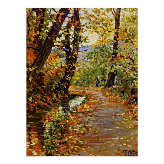 Egon Schiele - Winding Brook Perfect Poster (Voorkant)