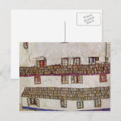 Egon Schiele- Windows (Voorbeeld van een huis) Briefkaart (Voorkant / Achterkant)