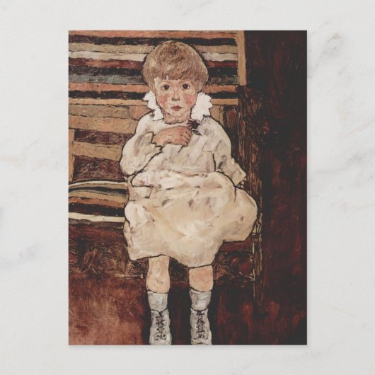 Egon Schiele- Zaaigoed kind Briefkaart (Voorkant)