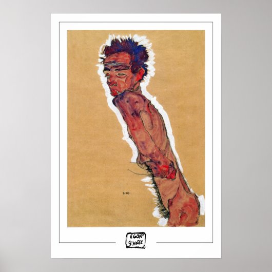 Egon Schiele Zedign Art Poster #286 (Voorkant)