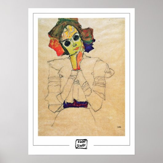 Egon Schiele Zedign Art Poster #369-2 (Voorkant)