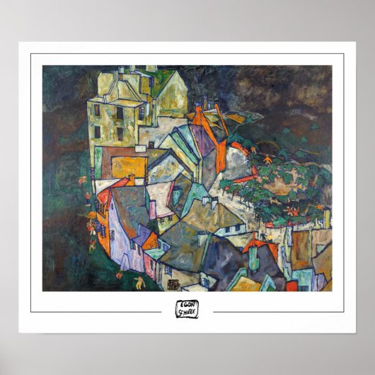 Egon Schiele Zedign Art Poster #3-3 (Voorkant)