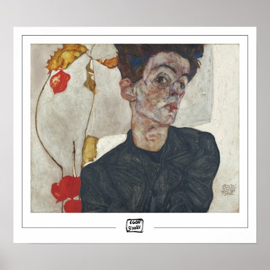Egon Schiele Zedign Art Poster #49-2 (Voorkant)