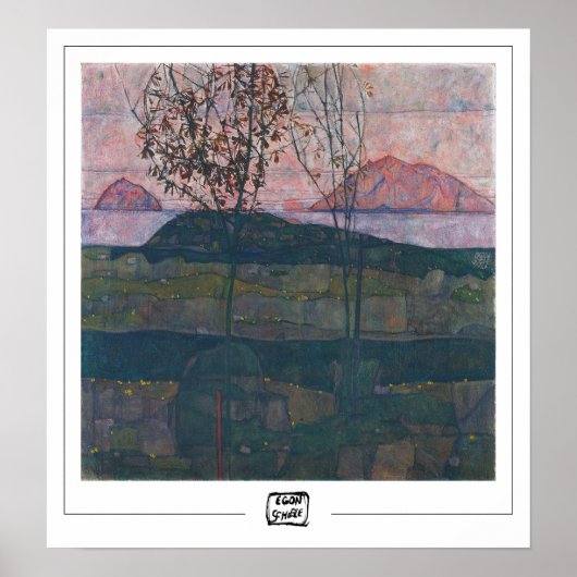 Egon Schiele Zedign Art Poster #6-3 (Voorkant)