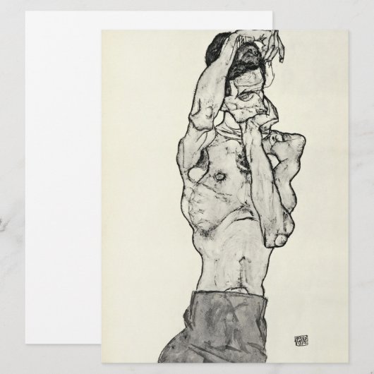 Egon Schiele - Zeichnungen II. Feestdagenkaart (Voorkant / Achterkant)