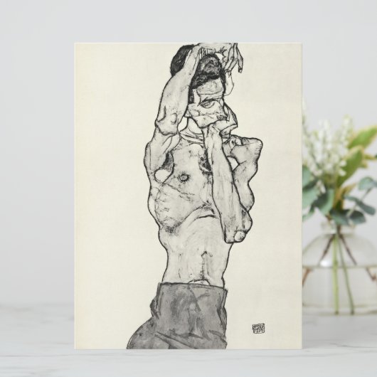 Egon Schiele - Zeichnungen II. Feestdagenkaart (Staand voorkant)