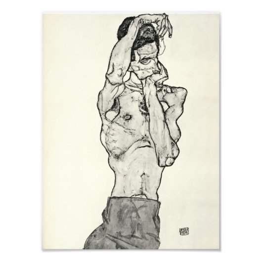 Egon Schiele - Zeichnungen II. Foto Afdruk (Voorkant)