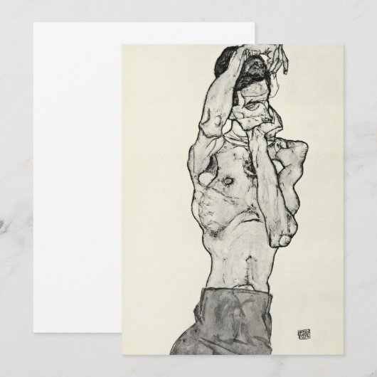 Egon Schiele - Zeichnungen II. Kaart (Voorkant / Achterkant)