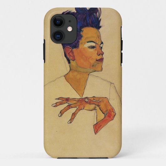 Egon Schiele Zelfportret iPhone 5 Hoesje (Achterkant)